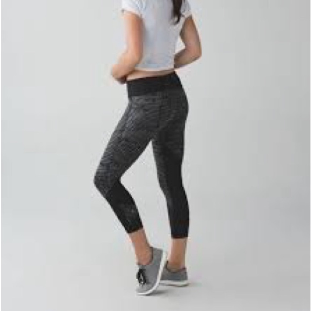 lululemon athletica Black Gray Leggings 101